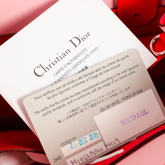 Christian Dior Open Bar Small Pink Supple Grained Calfskin Leather Tote - Picture 14 of 14